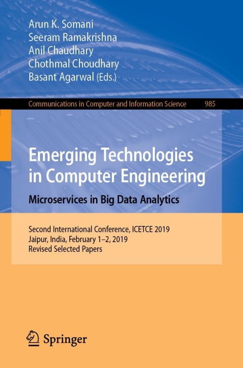 Cover image for book Emerging Technologies in Computer Engineering: Microservices in Big Data Analytics