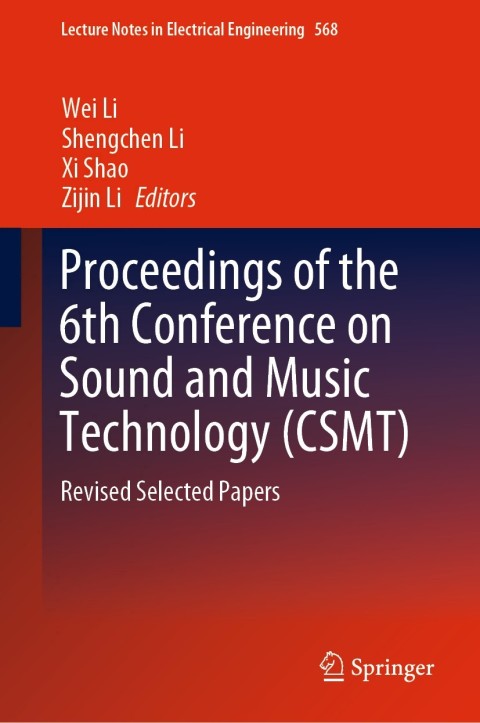 Cover image for book Proceedings of the 6th Conference on Sound and Music Technology (CSMT)