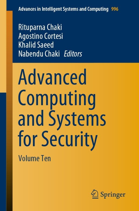 Cover image for book Advanced Computing and Systems for Security