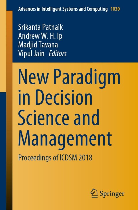 Cover image for book New Paradigm in Decision Science and Management