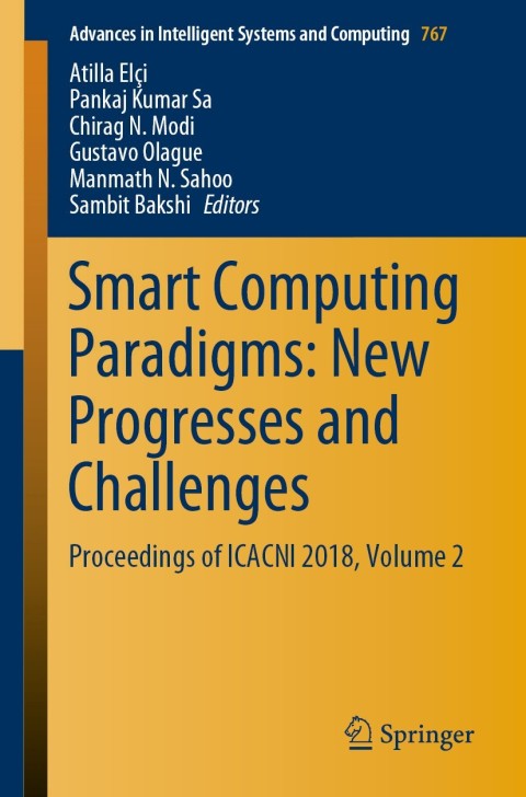 Cover image for book Smart Computing Paradigms: New Progresses and Challenges