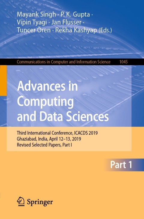 Cover image for book Advances in Computing and Data Sciences