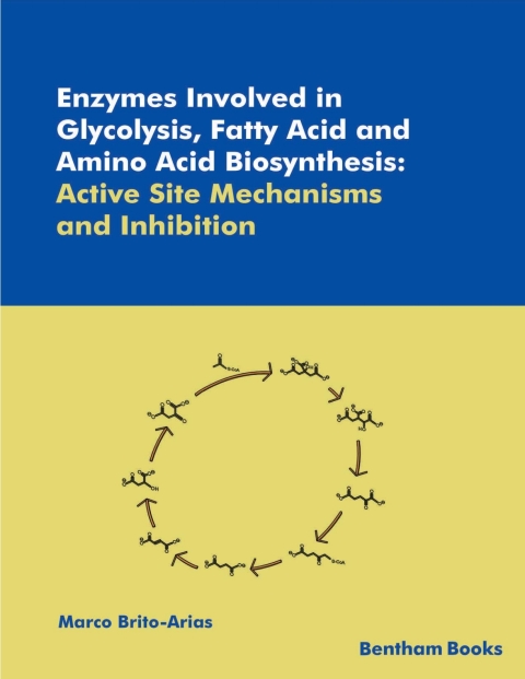 Cover image for book Enzymes Involved in Glycolysis, Fatty Acid and Amino Acid Biosynthesis: Active Site Mechanisms and Inhibition