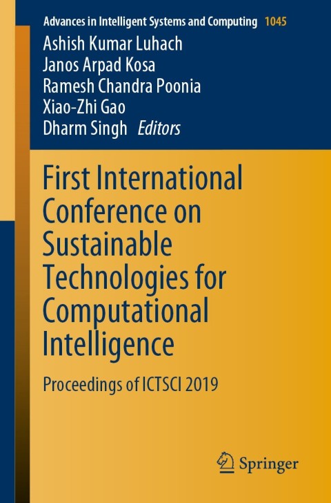 Cover image for book First International Conference on Sustainable Technologies for Computational Intelligence