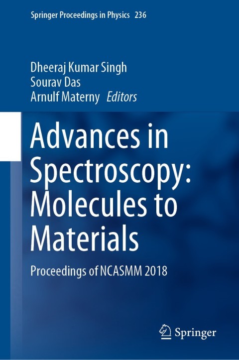 Cover image for book Advances in Spectroscopy: Molecules to Materials