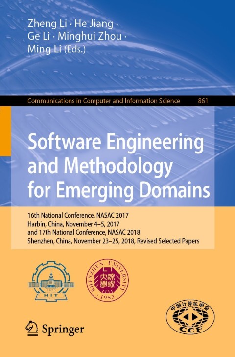 Cover image for book Software Engineering and Methodology for Emerging Domains