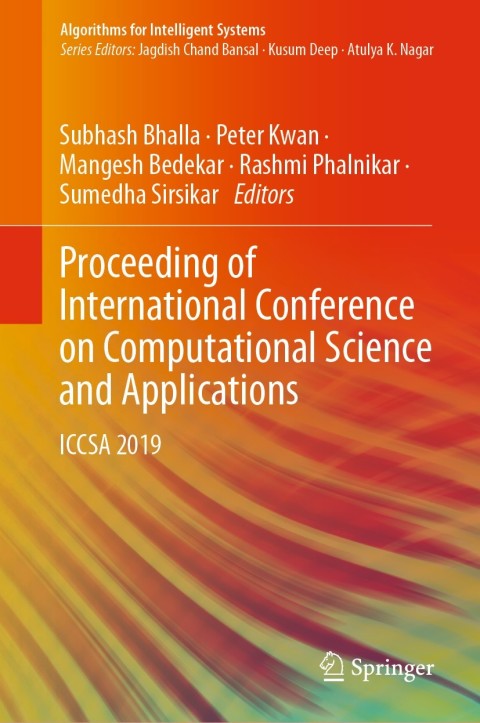Cover image for book Proceeding of International Conference on Computational Science and Applications