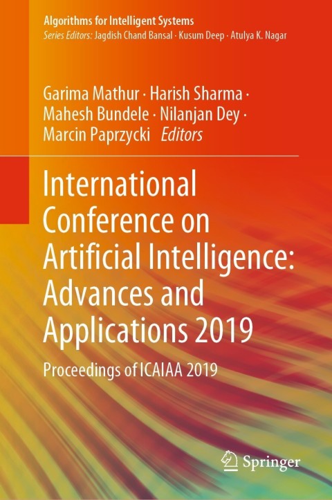 Cover image for book International Conference on Artificial Intelligence: Advances and Applications 2019