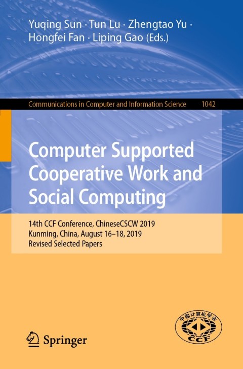 Cover image for book Computer Supported Cooperative Work and Social Computing