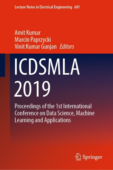 Cover image for book ICDSMLA 2019