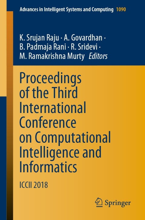 Cover image for book Proceedings of the Third International Conference on Computational Intelligence and Informatics