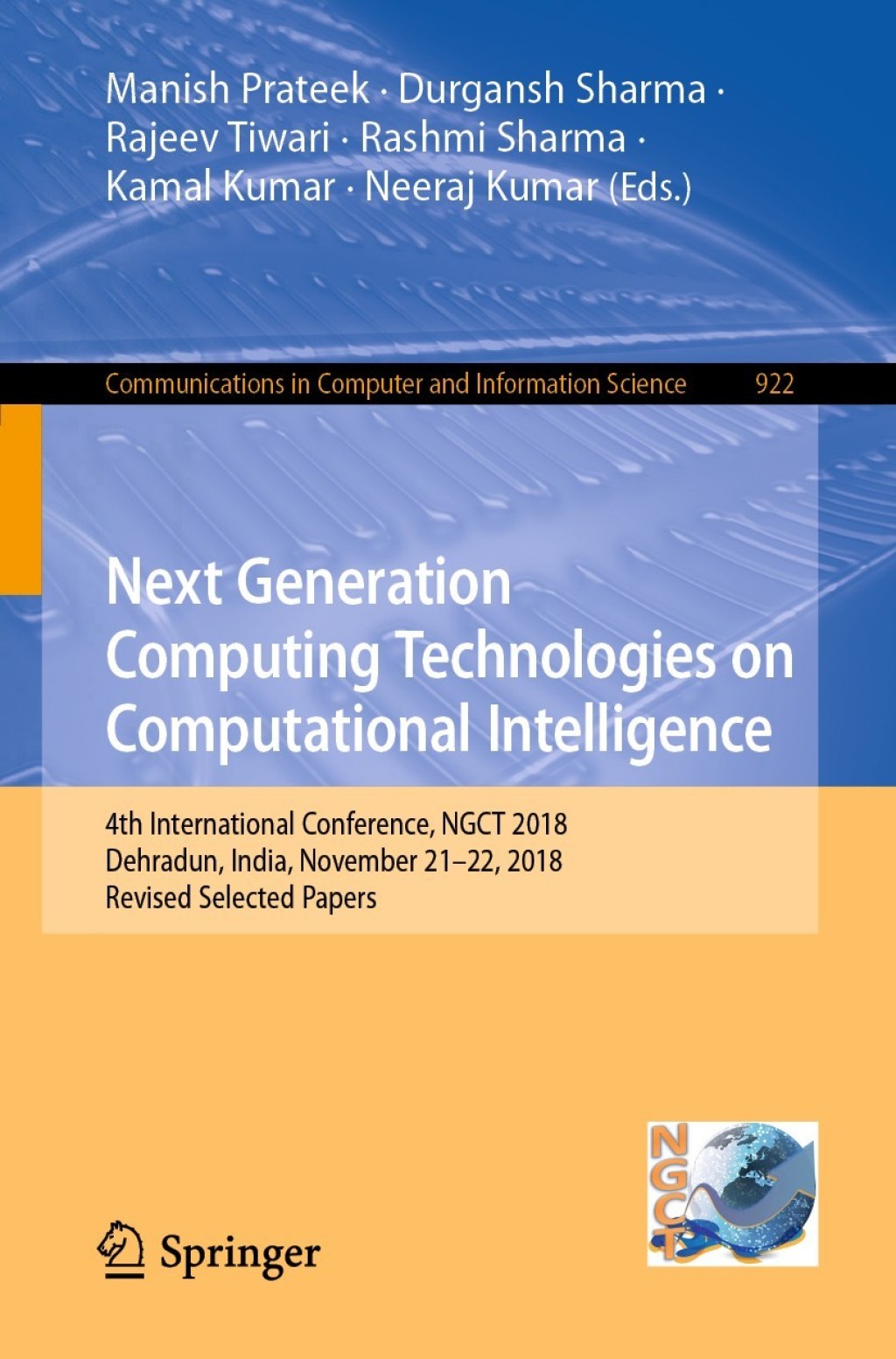 Next Generation Computing Technologies on Computational Intelligence (eBook)
