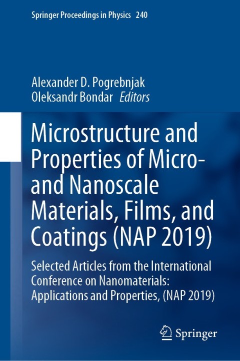 Cover image for book Microstructure and Properties of Micro- and Nanoscale Materials, Films, and Coatings (NAP 2019)