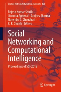 صورة الغلاف: Social Networking and Computational Intelligence 1st edition 9789811520709