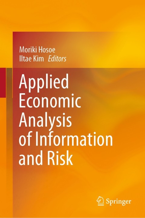 Cover image for book Applied Economic Analysis of Information and Risk
