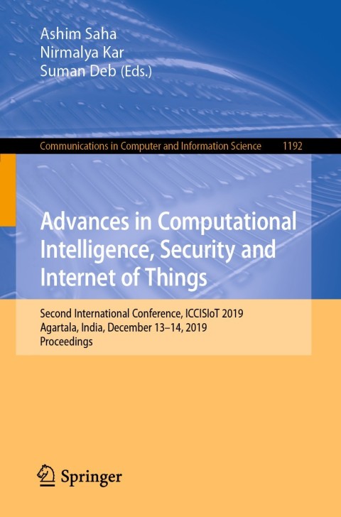 Cover image for book Advances in Computational Intelligence, Security and Internet of Things