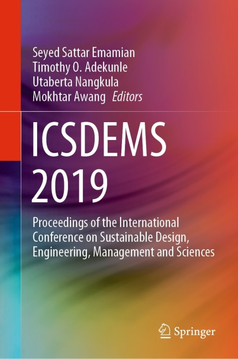 Cover image for book ICSDEMS 2019