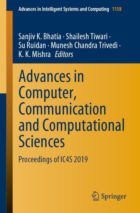 Cover image for book Advances in Computer, Communication and Computational Sciences