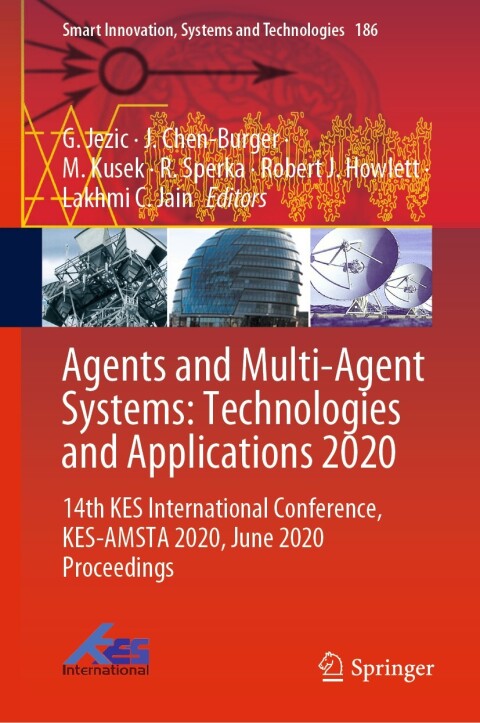 Cover image for book Agents and Multi-Agent Systems: Technologies and Applications 2020