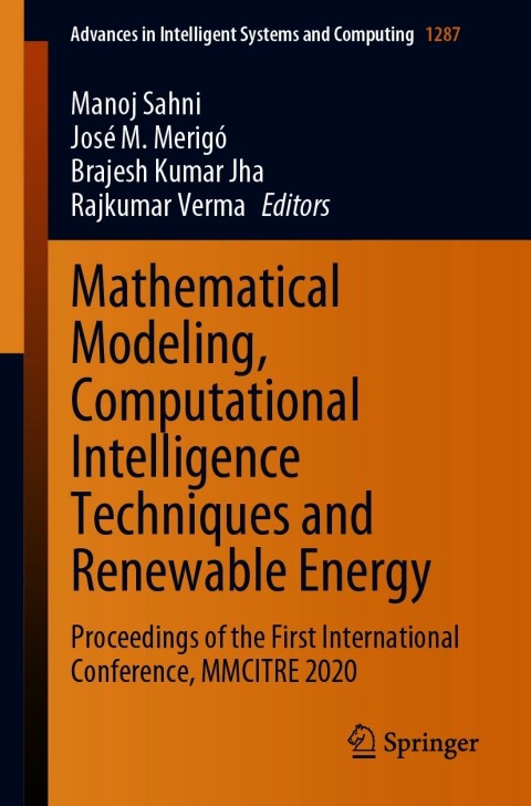Cover image for book Mathematical Modeling, Computational Intelligence Techniques and Renewable Energy