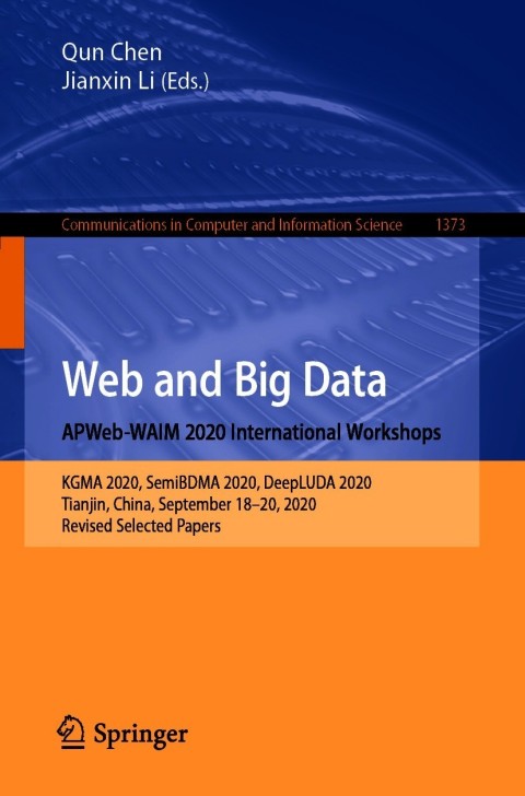 Cover image for book Web and Big Data. APWeb-WAIM 2020 International Workshops