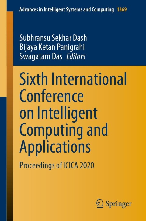 Cover image for book Sixth International Conference on Intelligent Computing and Applications