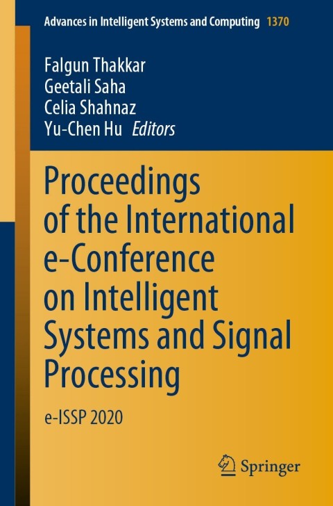 Cover image for book Proceedings of the International e-Conference on Intelligent Systems and Signal Processing