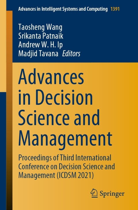 Cover image for book Advances in Decision Science and Management
