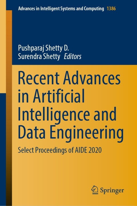 Cover image for book Recent Advances in Artificial Intelligence and Data Engineering