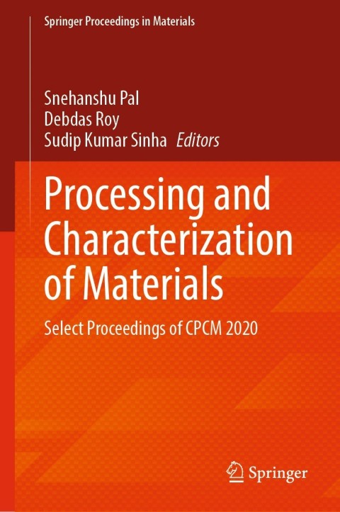 Cover image for book Processing and Characterization of Materials