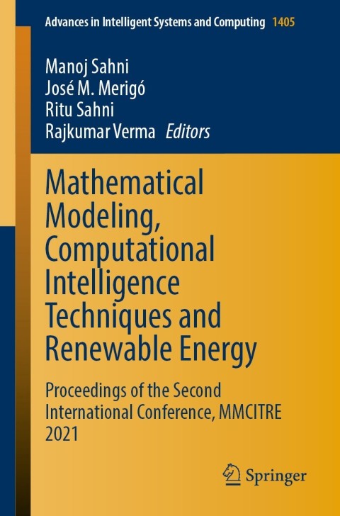 Cover image for book Mathematical Modeling, Computational Intelligence Techniques and Renewable Energy