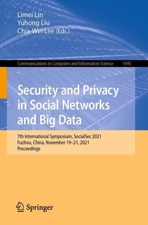 Cover image for book Security and Privacy in Social Networks and Big Data