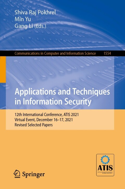 Cover image for book Applications and Techniques in Information Security