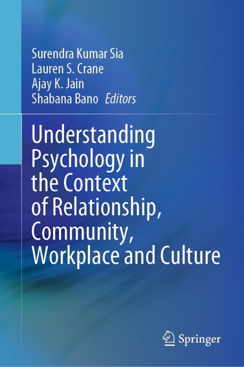 Cover image for book Understanding Psychology in the Context of Relationship, Community, Workplace and Culture