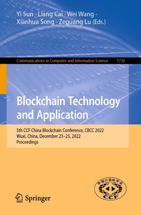Cover image for book Blockchain Technology and Application