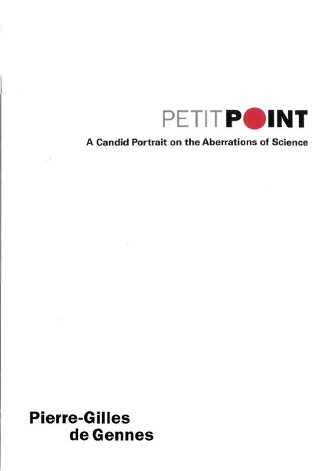 Cover image for book Petit Point: A Candid Portrait On The Aberrations Of Science
