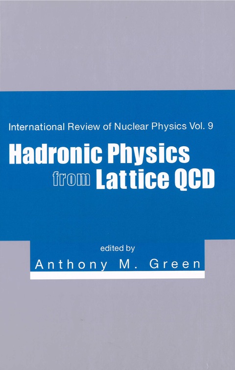 Cover image for book Hadronic Physics From Lattice Qcd