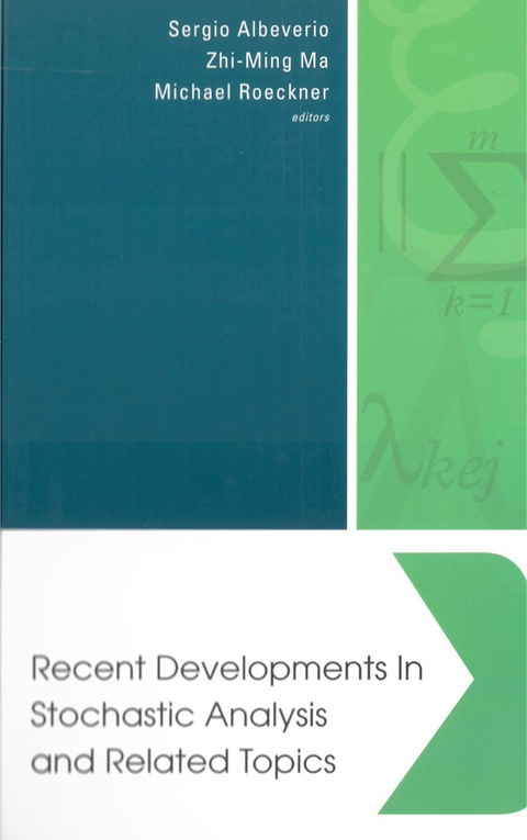Cover image for book RECENT DEVELOPMENTS IN STOCHASTIC ANAL..