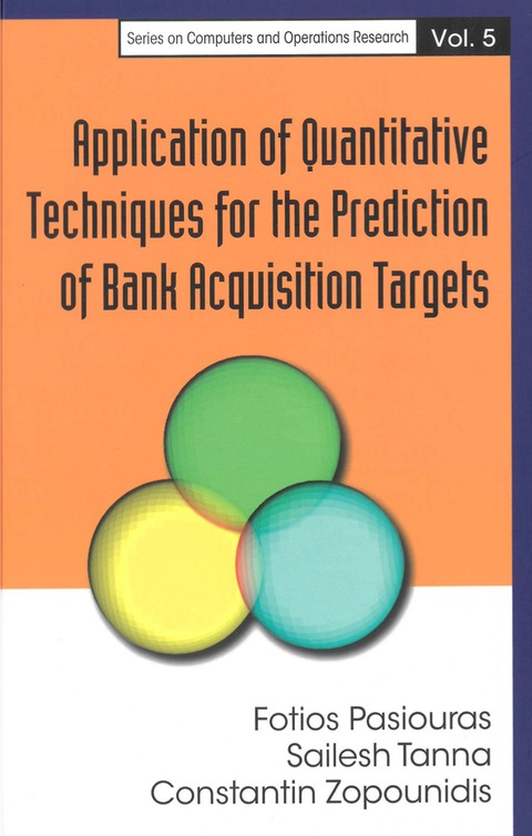 Cover image for book Application Of Quantitative Techniques For The Prediction Of Bank Acquisition Targets