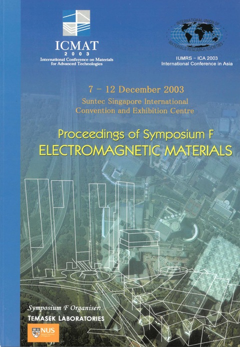 Cover image for book ELECTROMAGNETIC MATERIALS