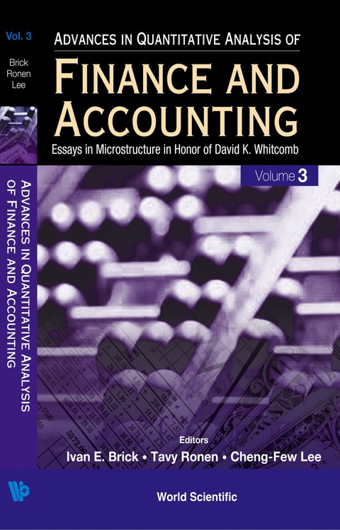 Cover image for book Advances In Quantitative Analysis Of Finance And Accounting (Vol. 3): Essays In Microstructure In Honor Of David K Whitcomb