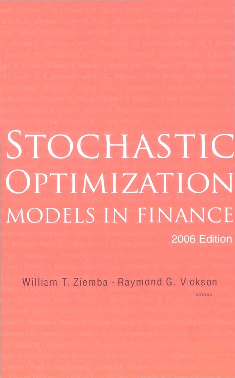 Cover image for book Stochastic Optimization Models In Finance (2006 Edition)
