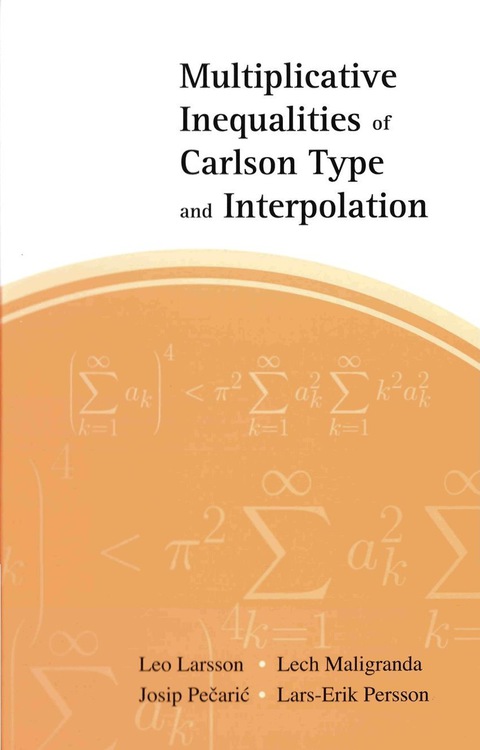 Cover image for book Multiplicative Inequalities Of Carlson Type And Interpolation