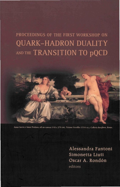 Cover image for book QUARK-HADRON DUALITY & THE TRANSITION...