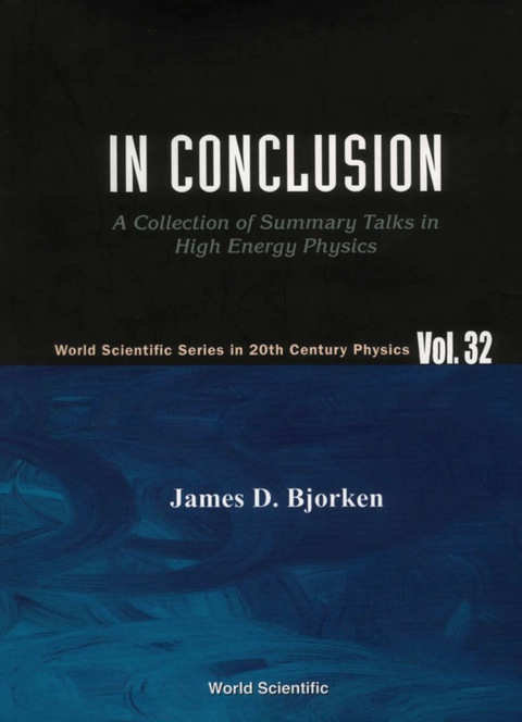 Cover image for book IN CONCLUSION                      (V32)