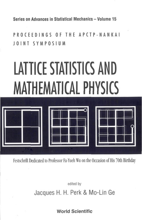 Cover image for book LATTICE STATISTICS & MATH PHYSICS  (V15)