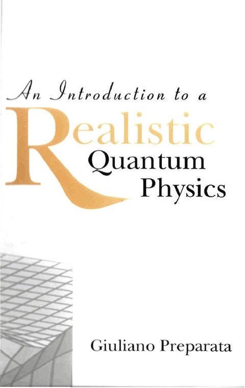 Cover image for book INTRO TO A REALISTIC QUANTUM PHYSICS,AN