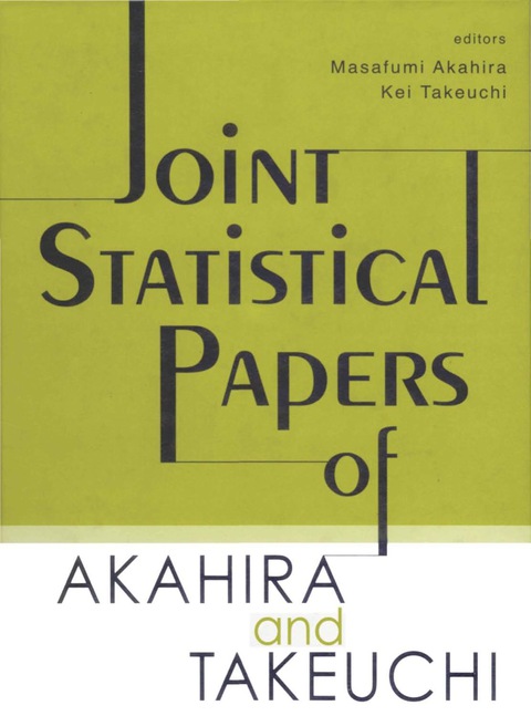 Cover image for book JOINT STATISTICAL PAPERS OF AKAHIRA &...
