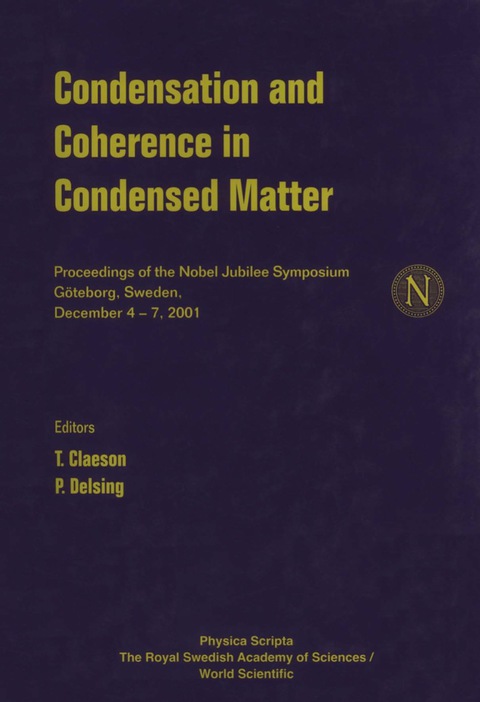Cover image for book CONDENSATION & COHERENCE IN CONDENSED...
