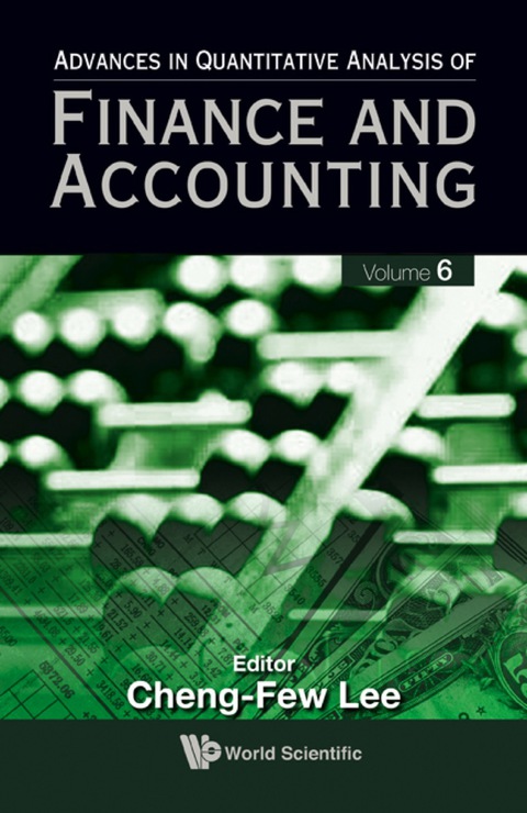 Cover image for book ADV IN QUANT ANALYSIS...(V6)